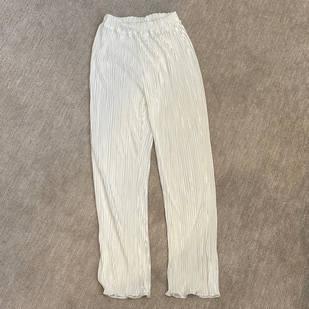 Jacks surfboards white Pleated pants